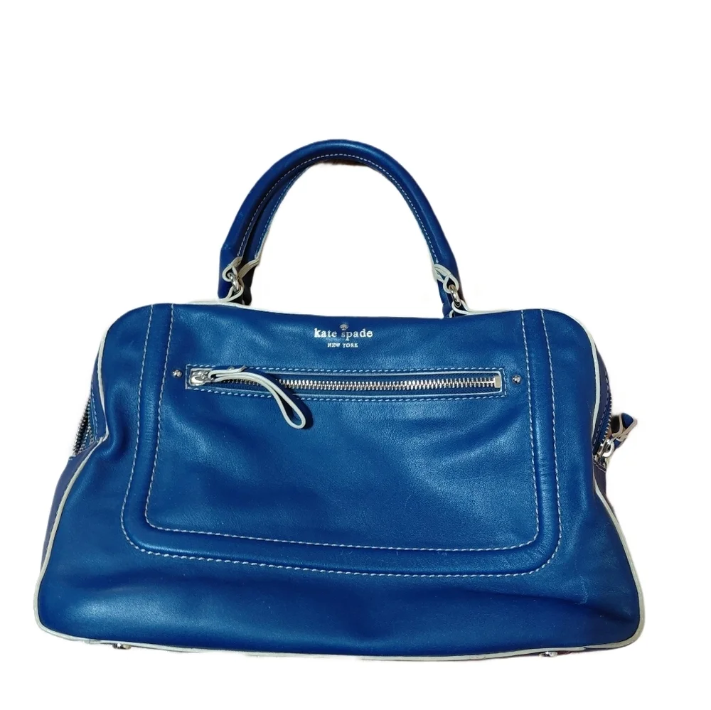Kate Spade Mott St. Riley Royal Blue Satchel Handbag